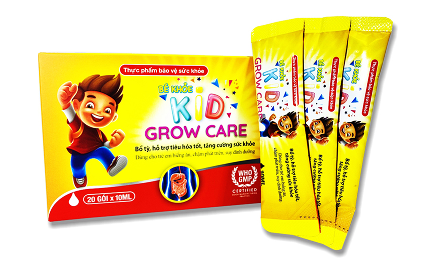 KID GROW CARE Hỗ trợ bổ tỳ, hỗ trợ tiêu hóa tốt, tăng cường sức khỏe. 