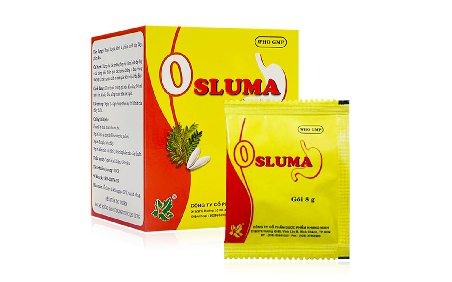 OSLUMA Hoạt huyết, khứ ứ, ức toan, chỉ thống. 